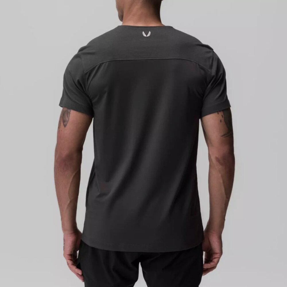 Asrv Space Grey Cottonplus Standard Mesh Back Tee - image 2
